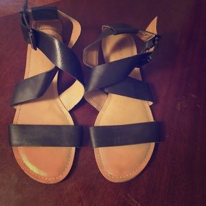 Sandals flats black